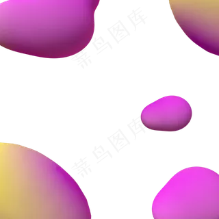 618创意漂浮炫彩图形