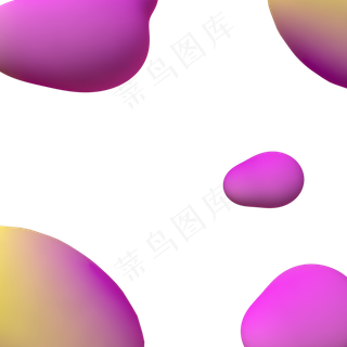 618创意漂浮炫彩图形