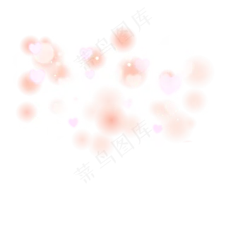 情人节浪漫爱心漂浮元素,免抠元素