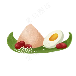 端午节粽子鸡蛋红枣素材