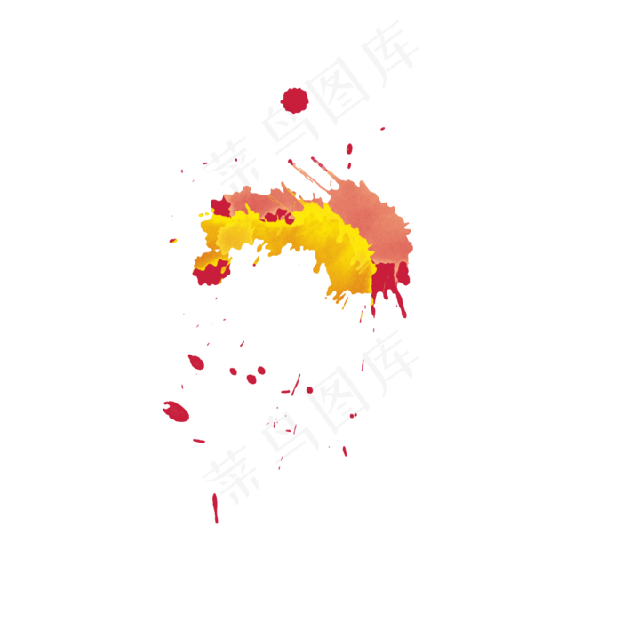 笔触笔刷效果黄色(2000X2000(DPI:300))psd模版下载