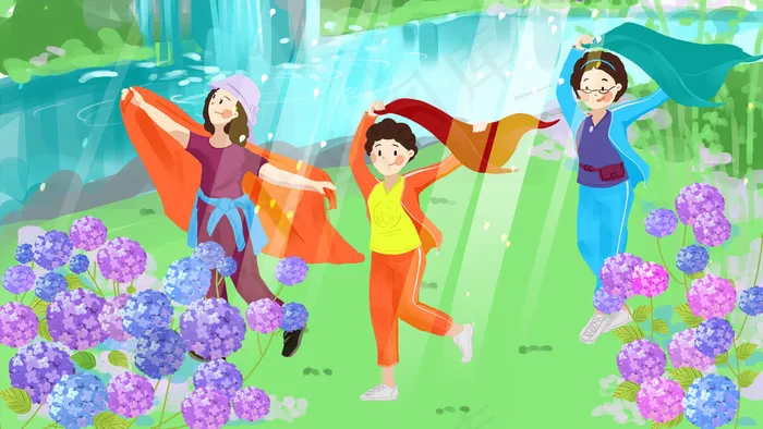 六月你好阿姨旅游(2880X1620(DPI:300))psd模版下载