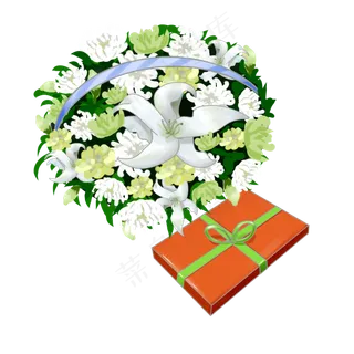清明节花篮和礼盒