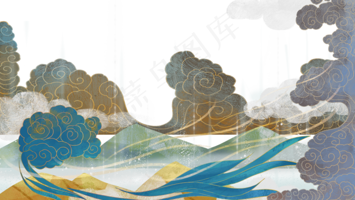 山海经英招神(2880X1620(DPI:300))psd模版下载