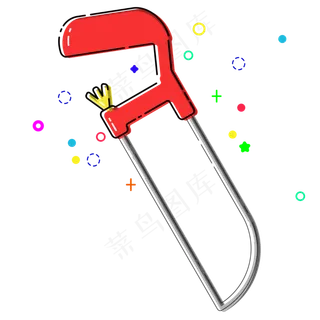 MBE风格钢锯矢量免抠png