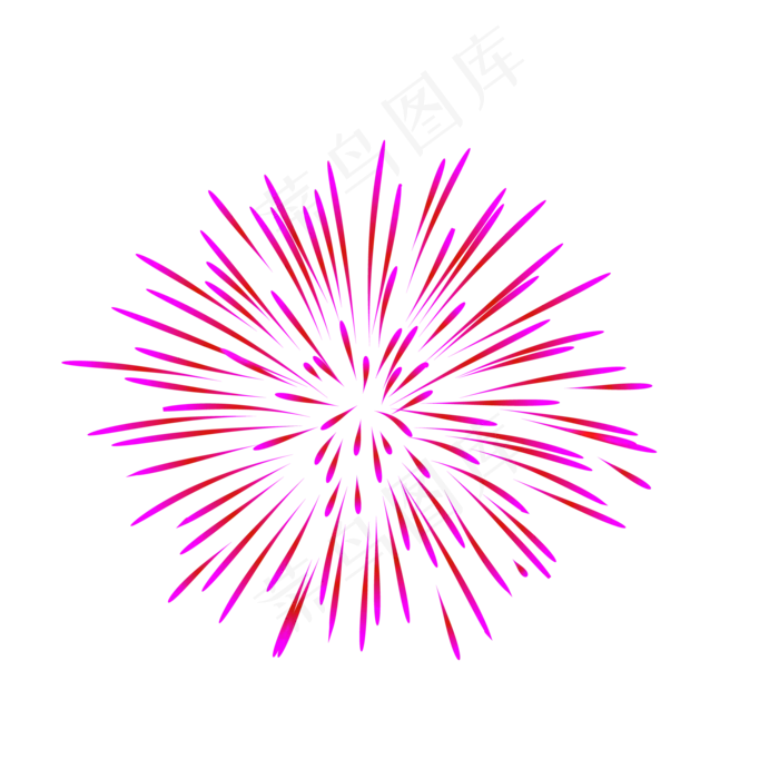 手绘欢庆节日烟花矢量图,免抠元素(2084*2084px 300 dpi )eps,ai矢量模版下载