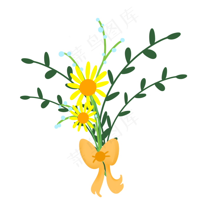 鲜花花朵花束(2000X2000(DPI:300))psd模版下载