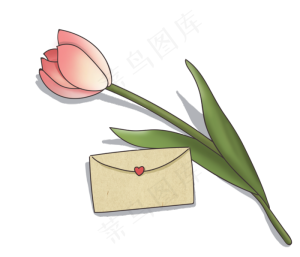 教师节送老师的花与信,免抠元素