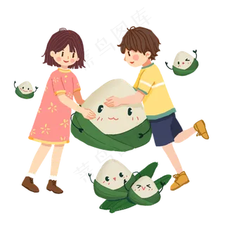 端午节包粽子系列