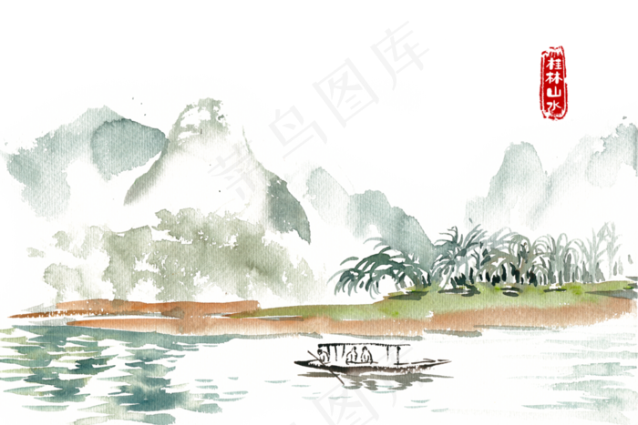 旅游桂林山水(7087X4724(DPI:300))psd模版下载