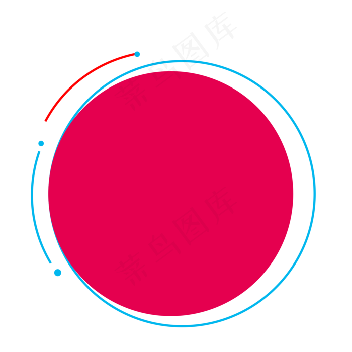 手绘红色装饰圆形(2000X2000(DPI:300))psd模版下载