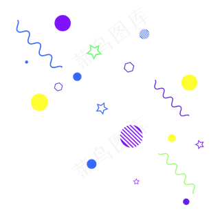 卡通矢量促销漂浮氛围电商