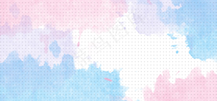 简约清新文艺水彩渐变海报