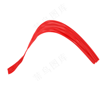 C4D红色绸缎立体装饰