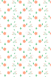 春天花草底纹平铺