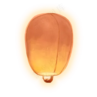 中国风卡通手绘唯美梦幻风格祈福,免抠元素