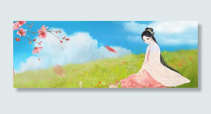 采花少女banner