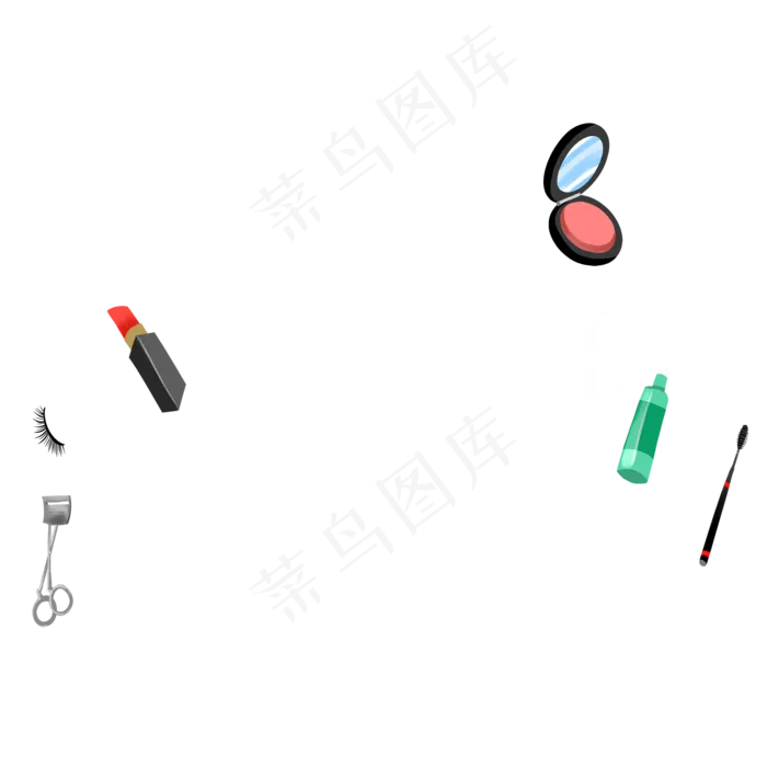 化妆品美妆,免抠元素(2000*2000px 300 dpi )psd模版下载