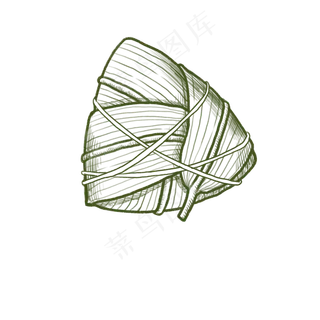 素描写实粽子PNG