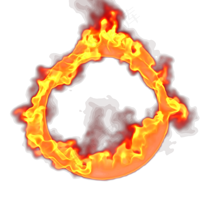 燃烧的火圈,免抠元素