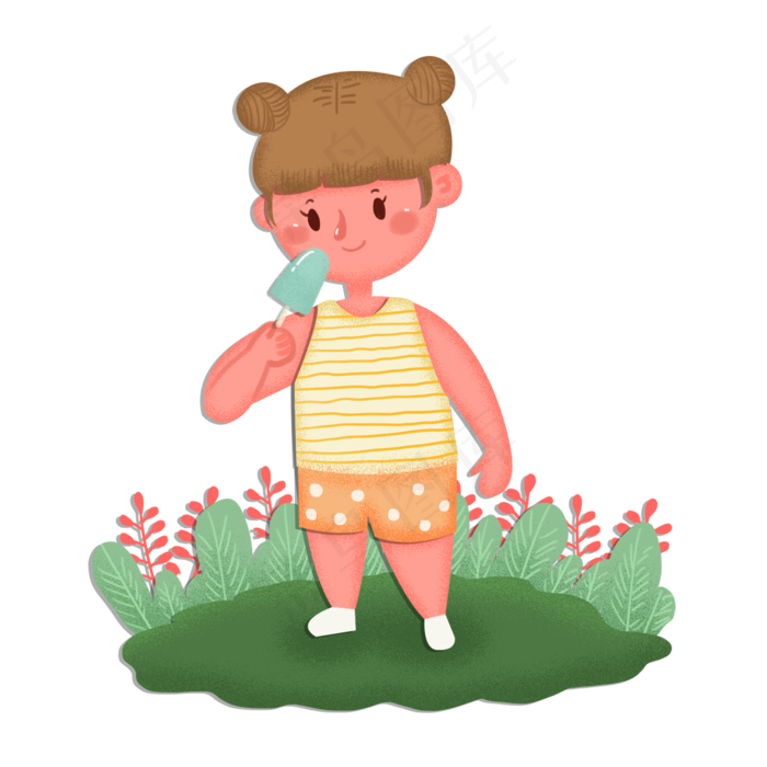 小暑大暑节气夏季女孩