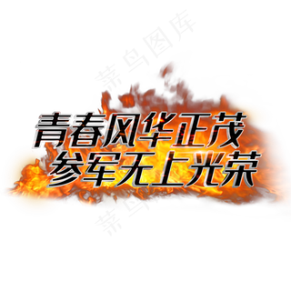 青春风华正茂参军无上光荣