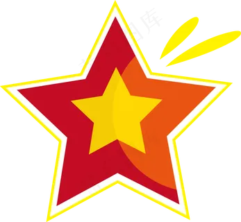 矢量手绘五角星,免抠元素