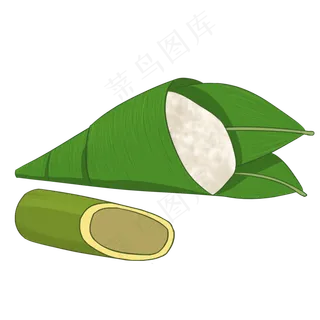 未包好的粽子png元素