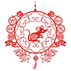 中国结如意吉祥矢量图,免抠元素