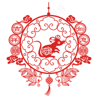 中国结如意吉祥矢量图,免抠元素
