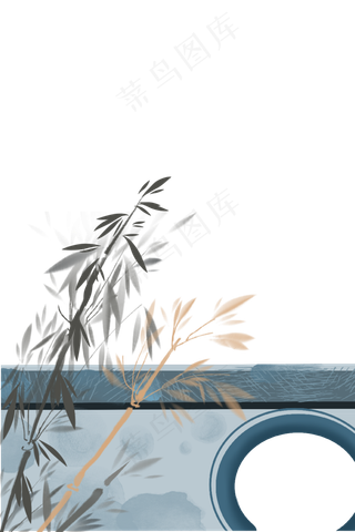 水墨竹子墙