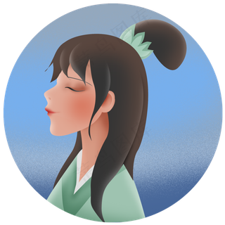 中国风古风侧脸