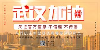 城市黄色简约展板