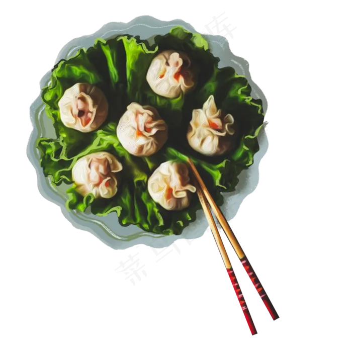 美味的小笼包免抠图(2000X2000(DPI:300))psd模版下载