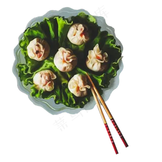 美味的小笼包免抠图