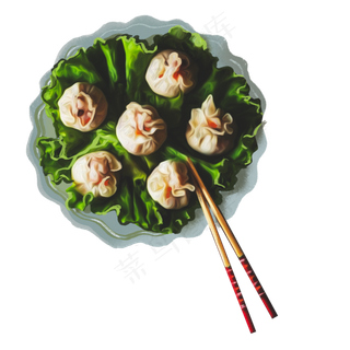 美味的小笼包免抠图
