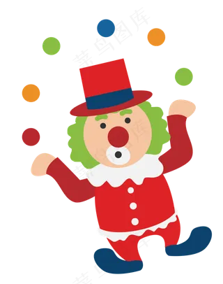 愚人节小丑杂技表演