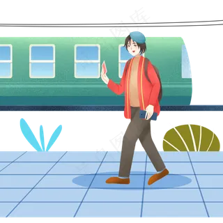 春运抢票上车的小女孩