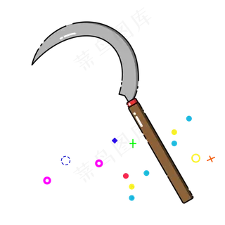 MBE风格镰刀矢量免抠png