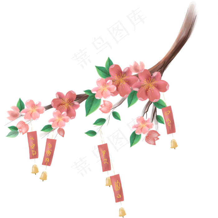 梅树和祈愿吊牌(2048X2048(DPI:132))psd模版下载