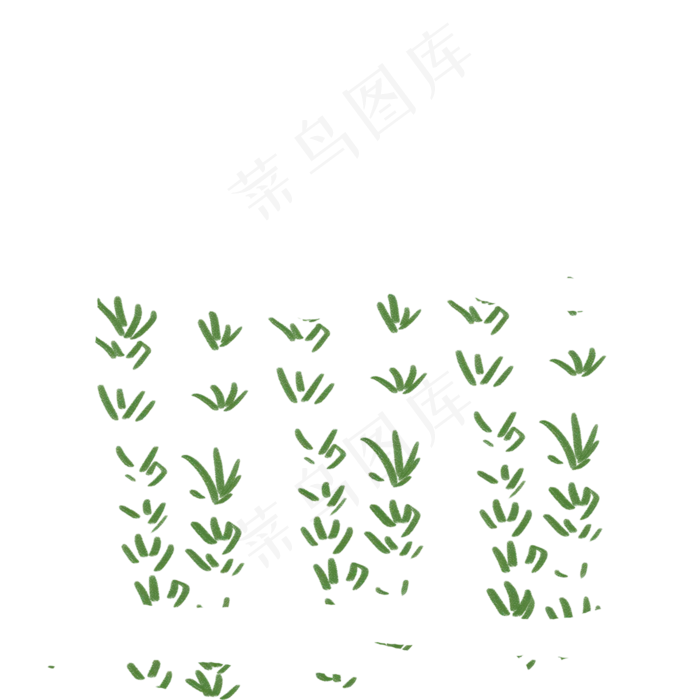 绿色的秧苗免抠图(2000X2000(DPI:300))psd模版下载