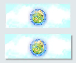 春天简约浪漫保护环境地球banner