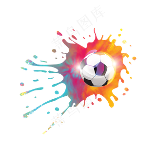炫酷世界杯足球矢量免抠图