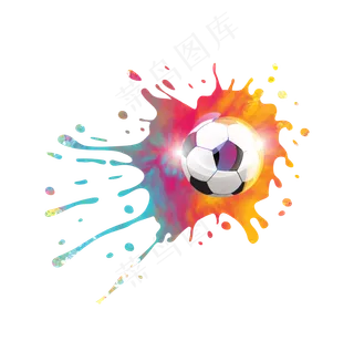 炫酷世界杯足球矢量免抠图