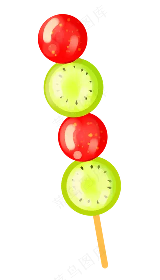 水果糖葫芦小吃图案