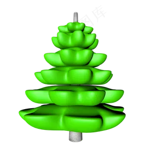 C4D松树植树节PNG