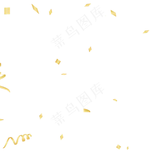 金色创意漂浮元素
