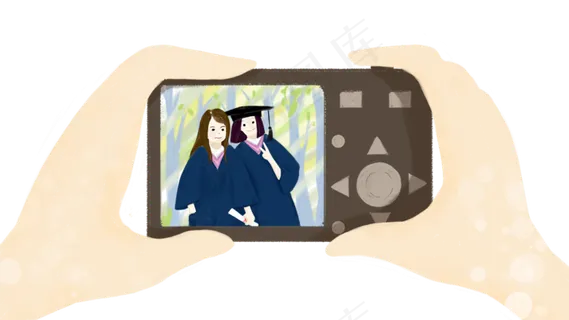 简约毕业季相机拍毕业照