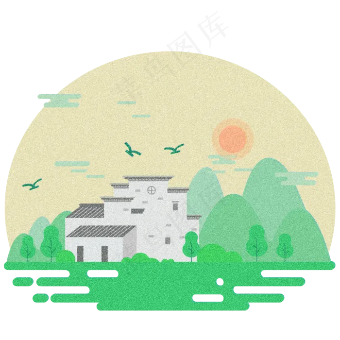 二十四节气春分清明谷雨立夏夏至,免抠元素(2000X2000(DPI:300))psd模版下载