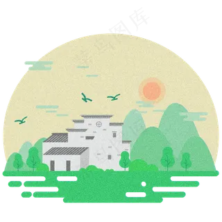 二十四节气春分清明谷雨立夏夏至,免抠元素